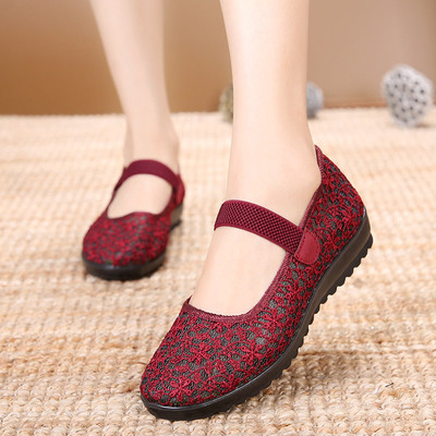 老北京布鞋官方婆婆软底防滑太太夏天的凉鞋