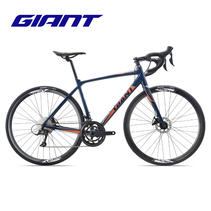 GIANT GIANT SCR-D ADULT CURVED HANDLE 18 SPEED ALUMINUM DISC BRAKE SPORT FITNESS ROAD BIKE