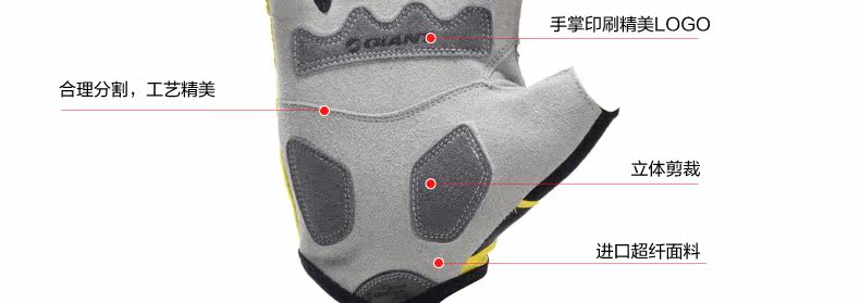 Gants pour vélo mixte GIANT - Ref 2240798 Image 13