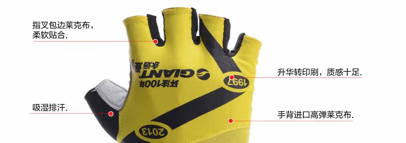 Gants pour vélo mixte GIANT - Ref 2240798 Image 11