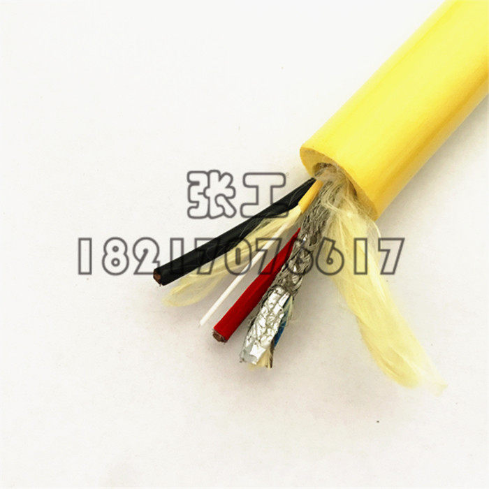 Large ROV zero buoyancy photoelectric cladding cable 2 * 2 0 power supply 2 * 0 5 pair multicore optical fiber customizable