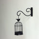 Garden outdoor balcony wall hook iron hanging basket hanging orchid bracket hook wall flower hanger red lantern hanger