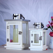 Minimalist modern stainless steel wood-candleholder Windproof Light Pendulum with Decorative Creative Romantic soft clothing