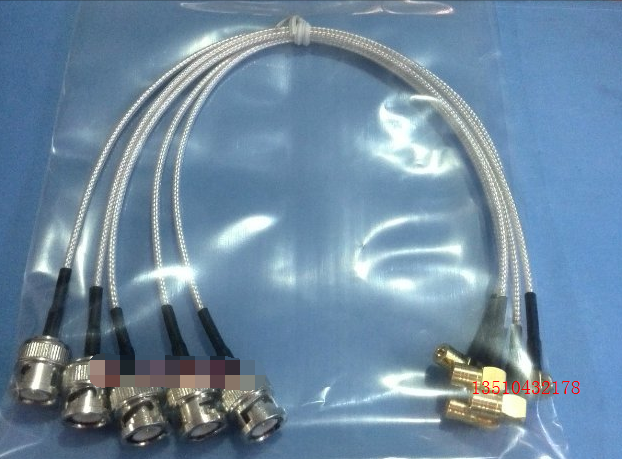 RF BNC SMB-JKW coaxial RG316 jumper BNC male to SMB curved female 50 ohm Q9 to SMB line