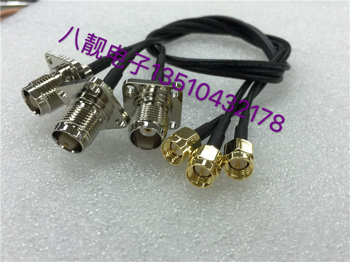 RF Radio Frequency TNC-KF SMA-J coaxial AP jumper HF TNC with flange transfer SMA public wireless microphone AP Line