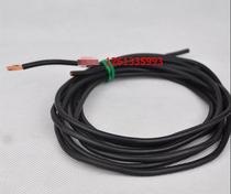1 square silicone wire bare copper silicone wire 180 du high temperature line Black Banana plug power cord