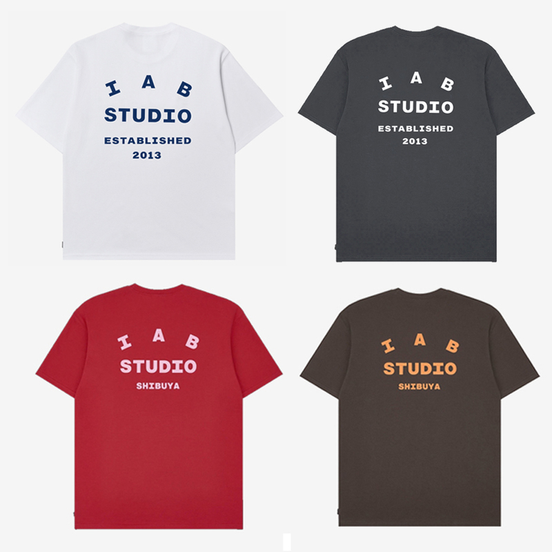 26 Iab Studio Spring and Summer 100% Cotton Short-Sleeved T-Shirt Trendy Brand Unisex Round Neck Top