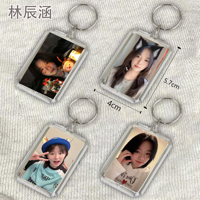 Lin Chenhan Acrylic Keychain Backpack Pendant Transparent Acrylic Photo Pendant Student Gift Pendant
