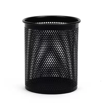 Square pen holder Round metal anilox pen insert office stationery business pen storage simple grid fashion