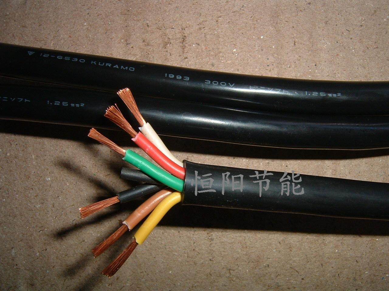 10 2 Japan imported Hangmao 6 core 1 25 square cable motor power cable control cable VCTF soft