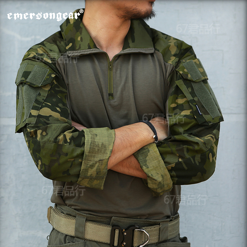 Emerson EmersonGear Blue Label Series 2019 Upgraded G3 Battle T Jacket Men Fighting Frog Suit Top