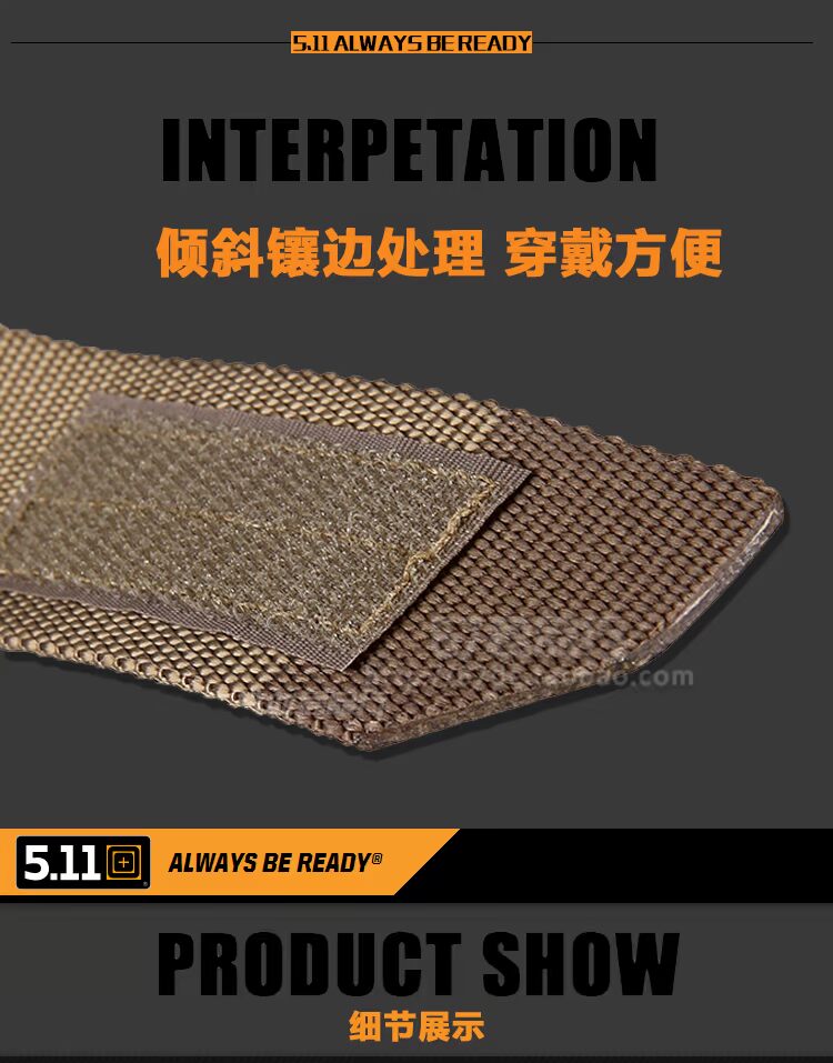 Chính hãng 511 5.11 Đào tạo Thiết bị đa mục đích hàng ngày Vành đai bên trong 59409 (Phiên bản tiêu chuẩn) that lưng nữ mặc váy