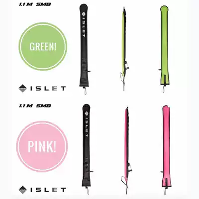 ISLET high-quality two-color nylon 1 1 elephant pull diving safety restart buoy inflatable in three ways