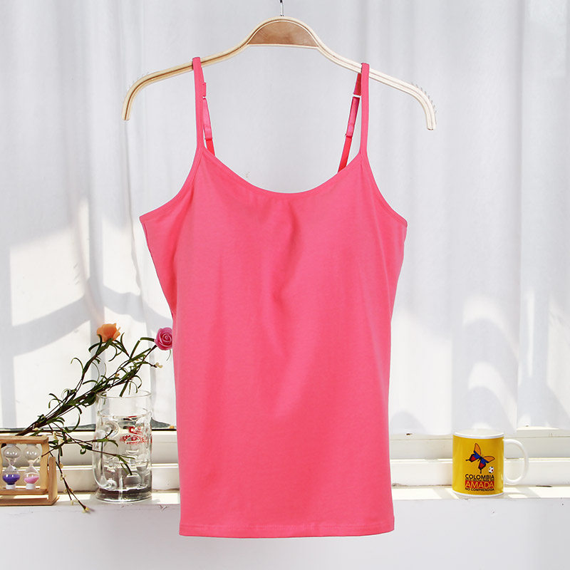 Phúc lợi pajama womens đầu với sling dưới ngực đệm áo thun bông vest nữ mùa hè quần áo nhà sexy.