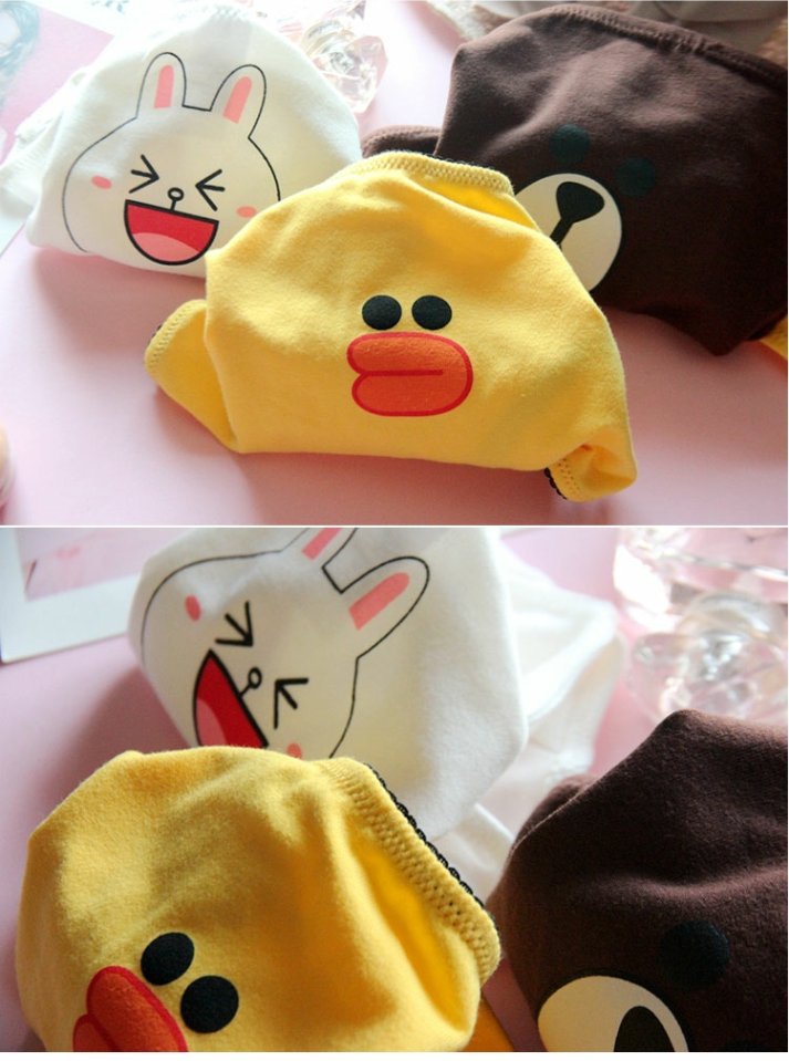 Anime hoạt hình stereo tai nâu gấu Kenny thỏ Pikachu bông kích thước lớn nữ sinh đồ lót béo - Vòng eo thấp shop đồ lót nam nữ đẹp