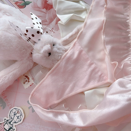 Милые сексуальные розовые штаны, нижнее белье, стиль Лолита, с вышивкой