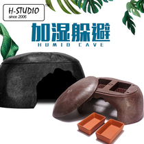 Extra large tortoise humidification shelter house cave landscaping cave climbing pet avoidance prevention humidification