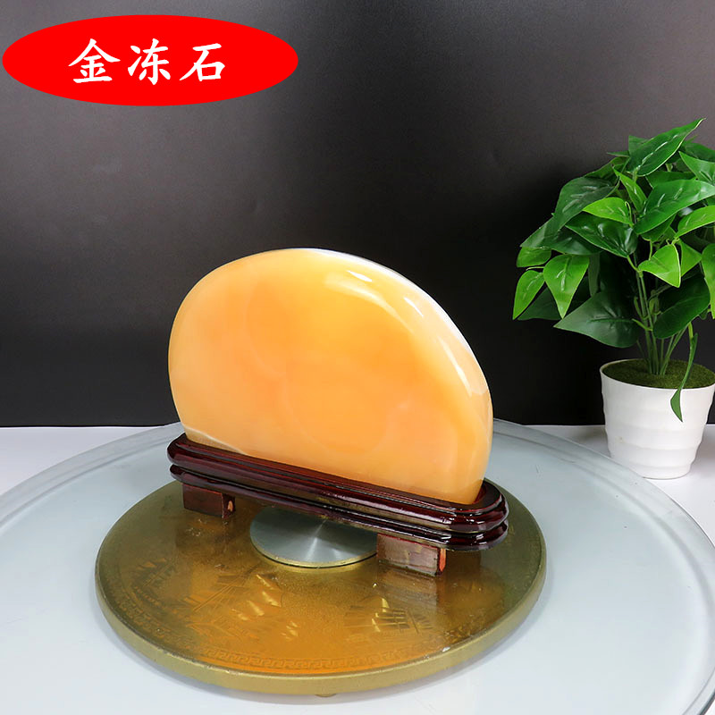 Natural stone chStone pendulum pieces field yellow Indonesia gold jelly stone original stone color jade sightseeing stone yellow jade wax stone agate jade