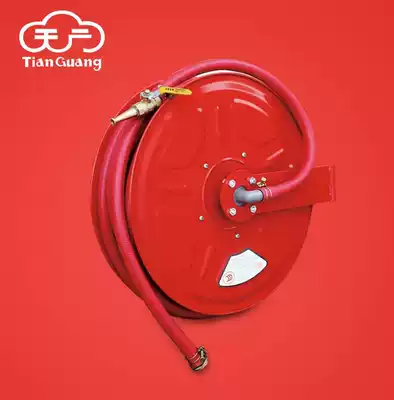 Direct sales Tianguang brand PVC reel self-rescue fire hydrant fire hose box 20 meters 25 fire hose turntable water pipe