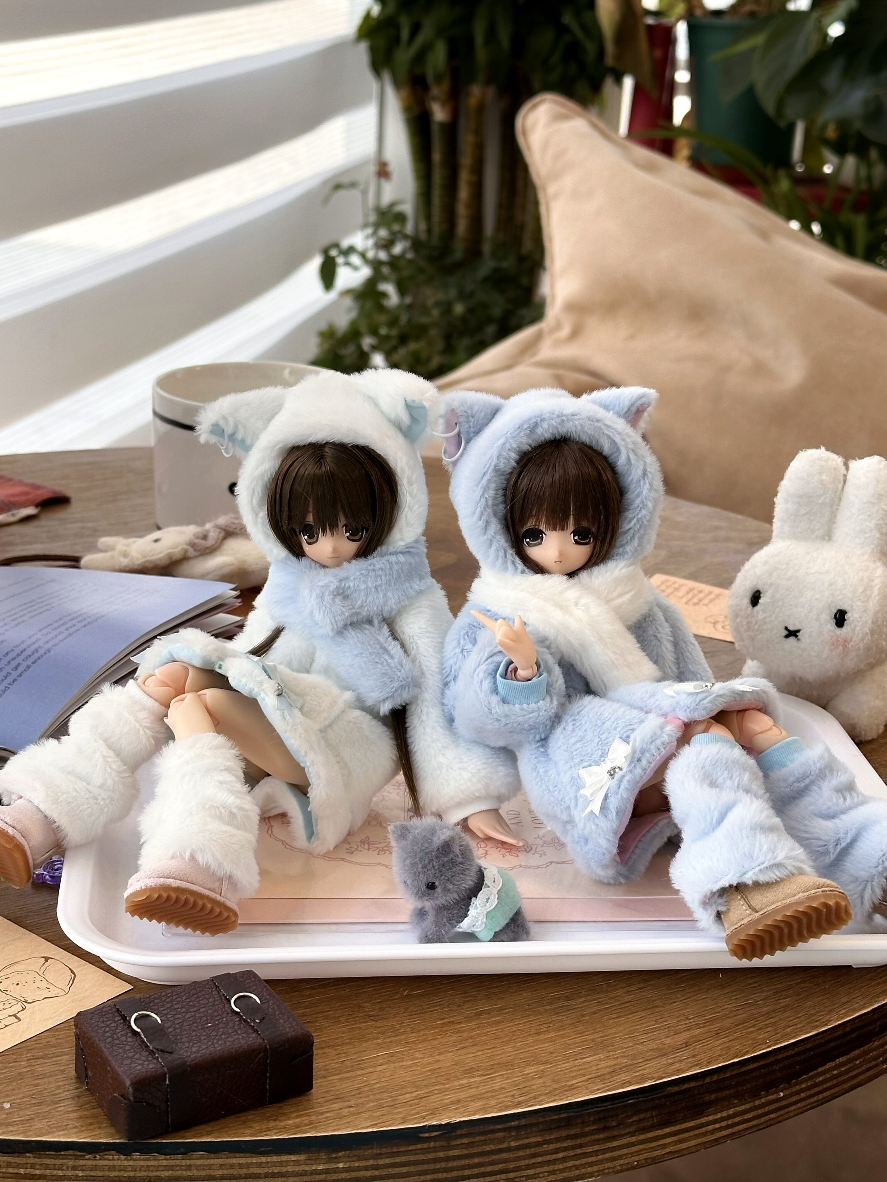 Одежда для кукол BJD （菜包猪肉铺）ob24 p20 azone 娃衣套装 奶芙喵团团