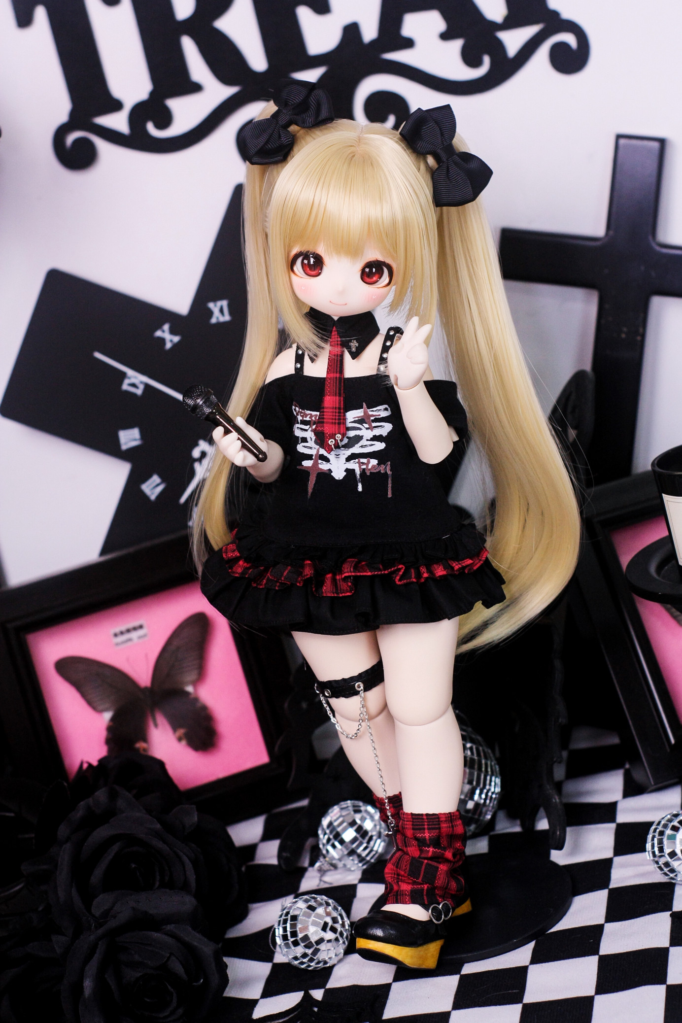 Одежда для кукол BJD （菜包猪肉铺）bjd4分熊妹大力力mddmsd莉莉姆娃衣套装亚比小偶像
