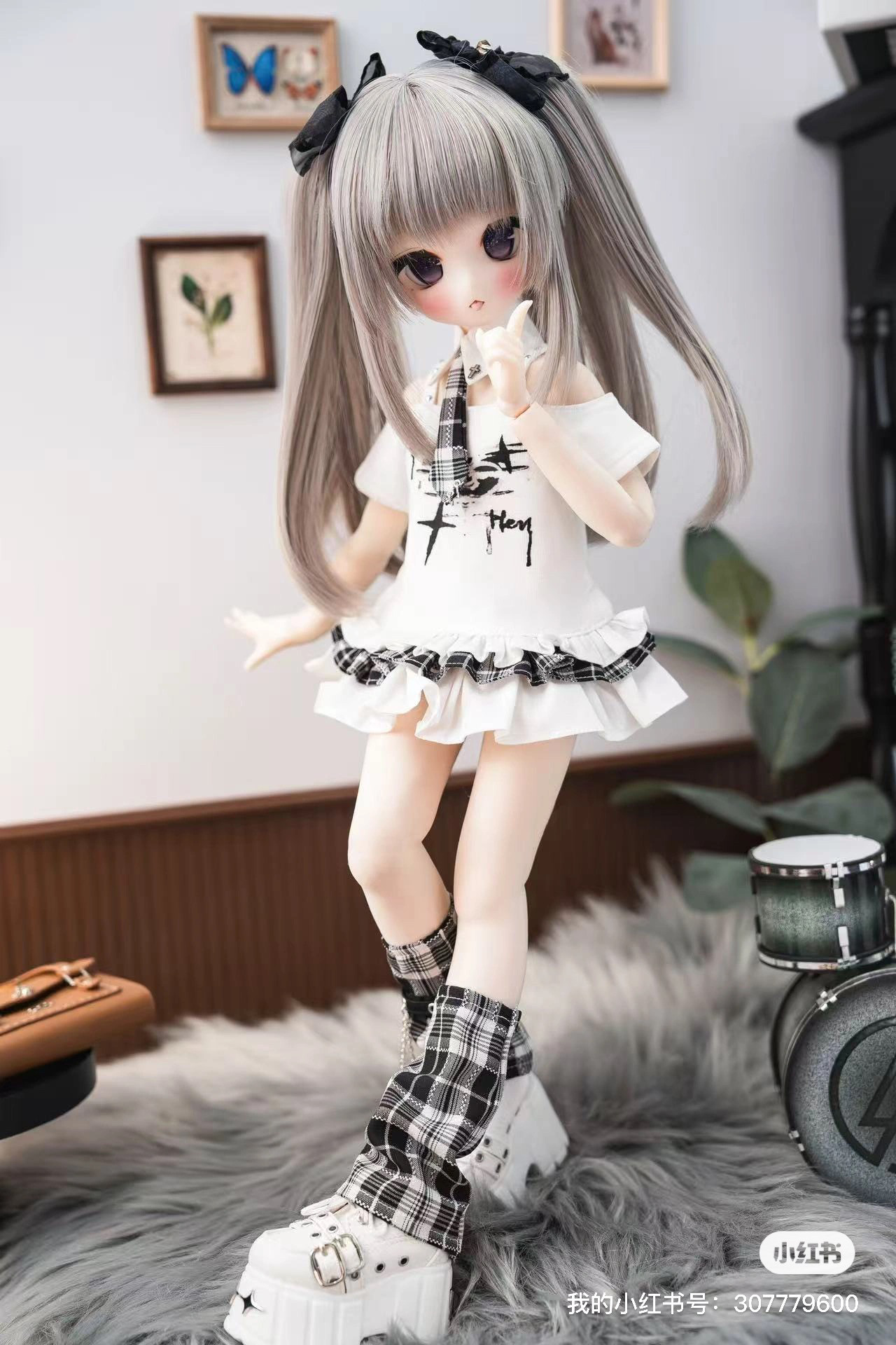 Одежда для кукол BJD （菜包猪肉铺）bjd4分熊妹大力力mddmsd莉莉姆娃衣套装亚比小偶像