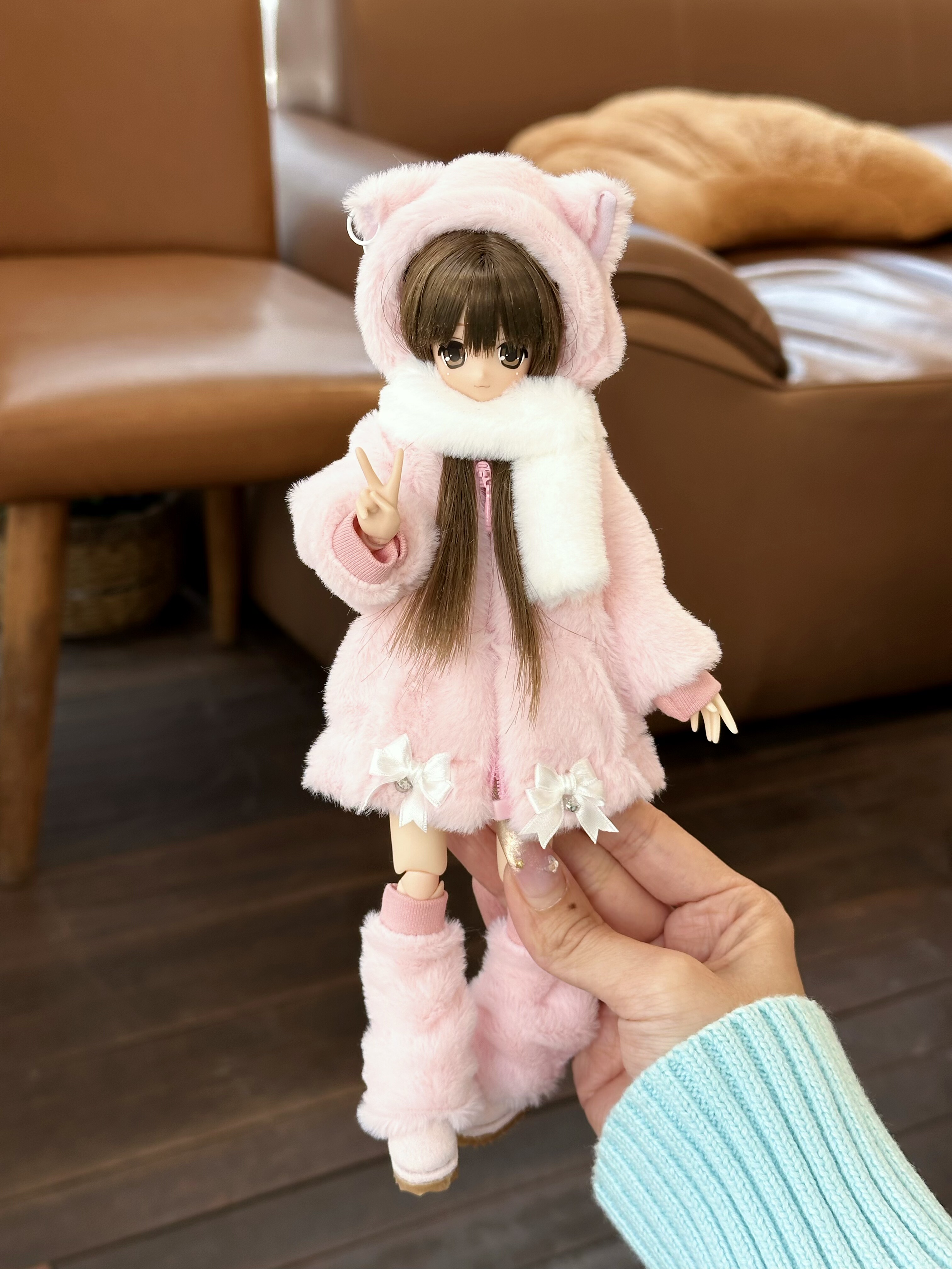Одежда для кукол BJD （菜包猪肉铺）ob24 p20 azone 娃衣套装 奶芙喵团团
