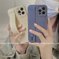 Simple anti-wrist wrist belt for iPhone 13 12 pro max Apple 11 mobile phone case x xs couple 8p soft xr