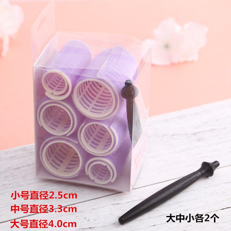 Hairy without hurting browsing roll inner button wave magic self-viscose curly hair bar