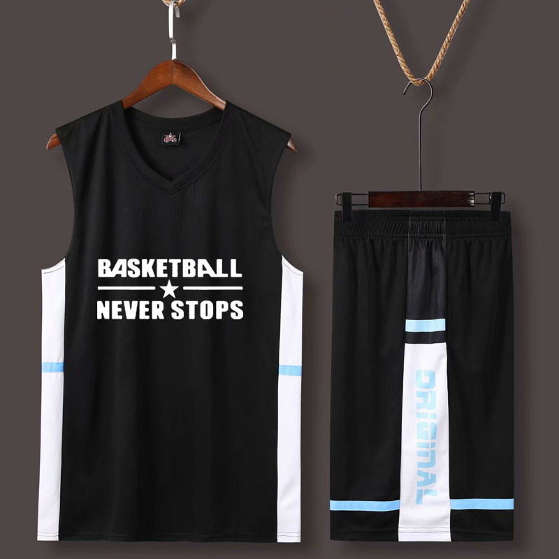 Basketball suit suit Men's children's vest Basketball suit training suit Women's jersey Game uniform breathable custom printed font size