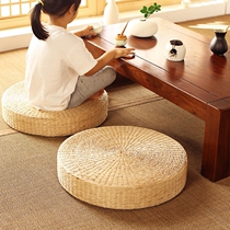 Futon rattan woven cushion Buddhist worship pad Buddha worship pad Meditation pad Buddhist Taoist meditation pad Household large summer