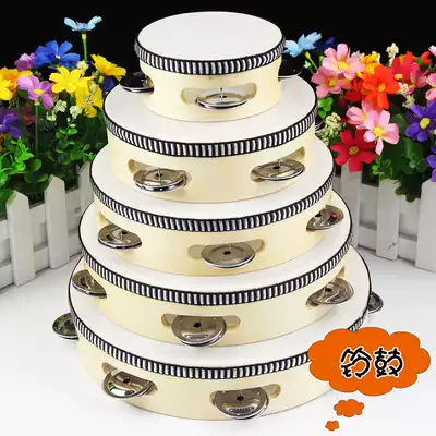 Children's Xinjiang dance tambourine ORF Professional percussion hand drum Kindergarten teacher rattles with tambourine