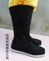 Ancient costume Hanfu cloth boots Mens and womens ancient shoes Minister scholar cos Chinese long barrel opera non-slip performance boots