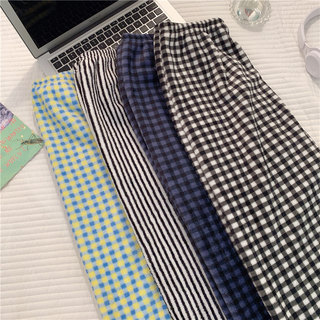 Flannel Pajamas for Men and Women in Autumn and Winter Fleece-Lined to Heattech Coral Velvet Loose Plus Size Boys' Home Pants