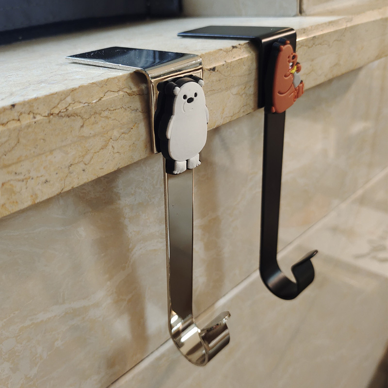 90-Degree Right-Angle Hook for the Outside of the Wardrobe, Adhesive Refrigerator Hook for Hanging Bags, Desk Fixing, Hillc No-Drill Cabinet Exterior Hook 90-Degree Right-Angle Hook for the Outside of the Wardrobe, Adhesive Refrigerator Hook for Hanging Bags, Desk Fixing, Hillc No-Drill Cabinet Exterior Hook