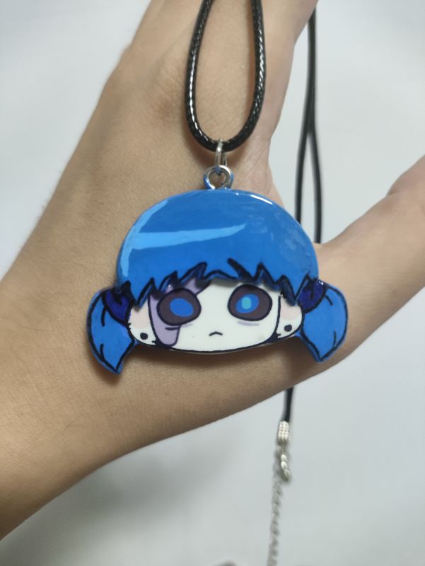 Sallyface Game Merchandise Necklace Keychain Pendant Fridge Magnet Badge Handmade Stone Clay