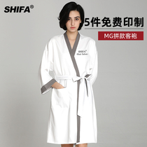 Trendy internet celebrity barber shop customer service hairdressing customer robe for hair cutting and hair salon high-end hair dyeing customer service waterproof barber robe
