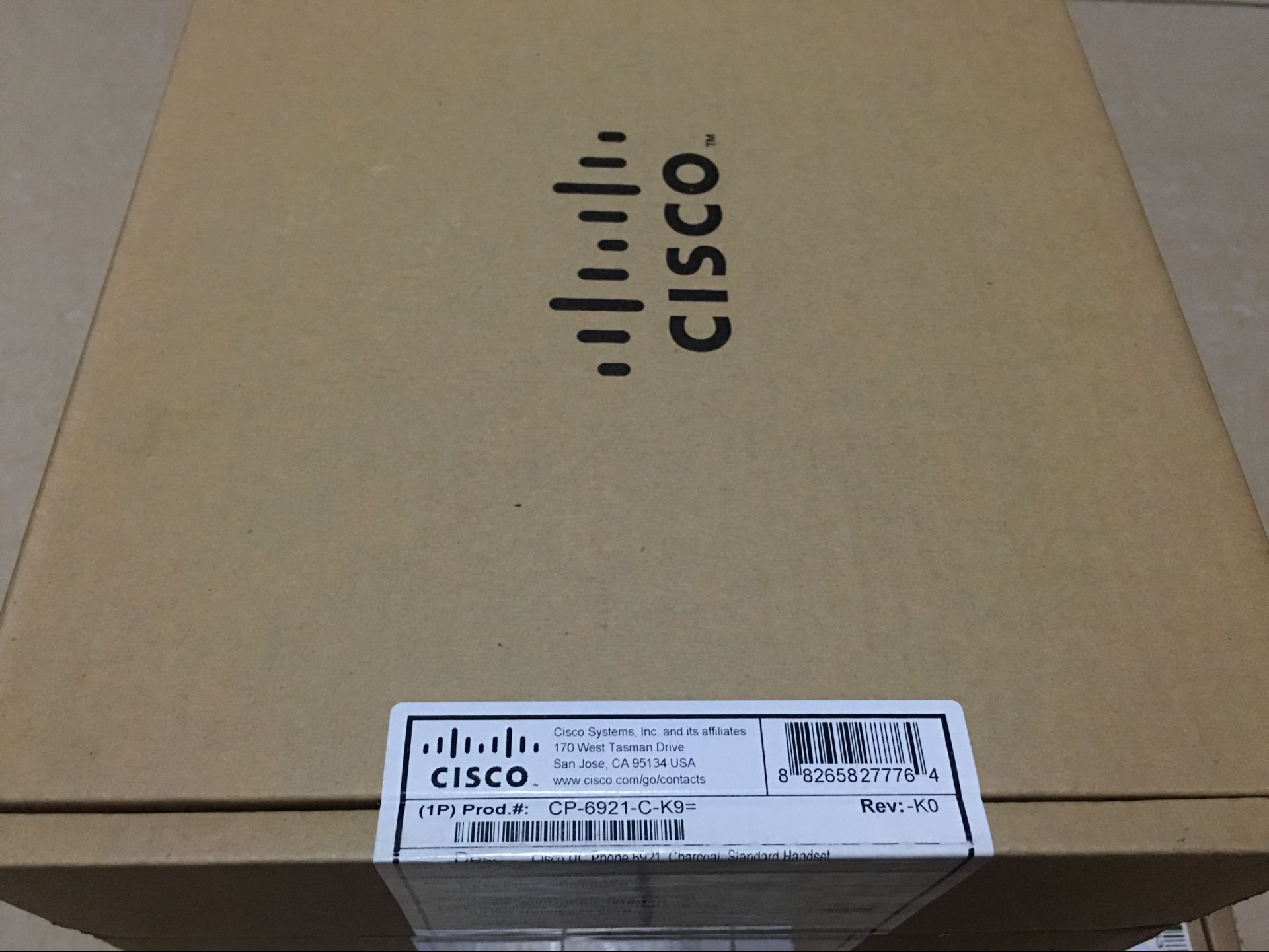 CISCO/ Cisco CP-6921-C-K9 IP phone dual speaker single number single call brand new licensed