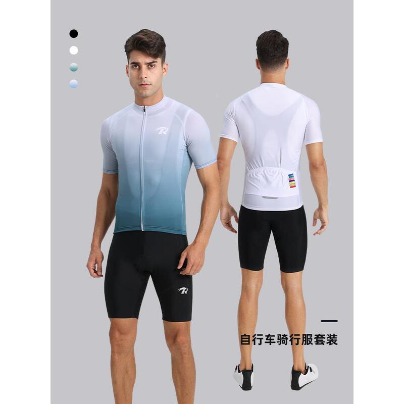 Suitable for Giant Road Bike Cycling Clothing, Men's and Women's Short-Sleeved Shorts Sports Suits, Mountain Bike Quick-Drying Fitness Suits