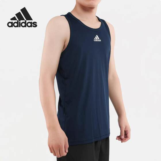 Adidas/阿迪达斯正品背心男夏新款健身训练透气无袖T恤 DX6732