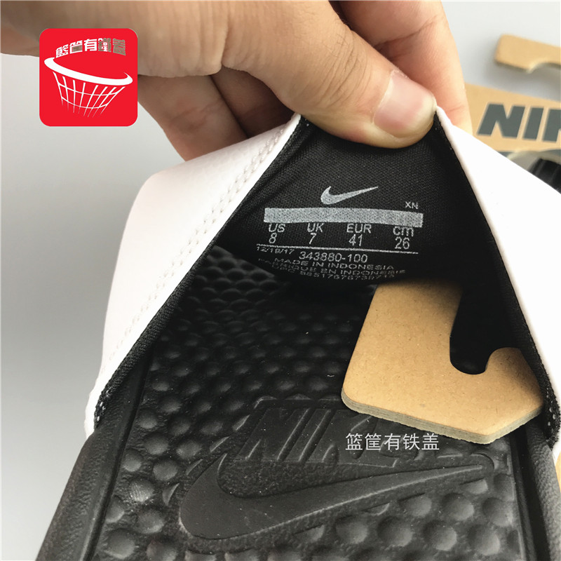 Giày thể thao nam Nike Nike Summer Summer Đen và trắng Dép đi biển 343880-100 - Dép thể thao dép jordan chính hãng
