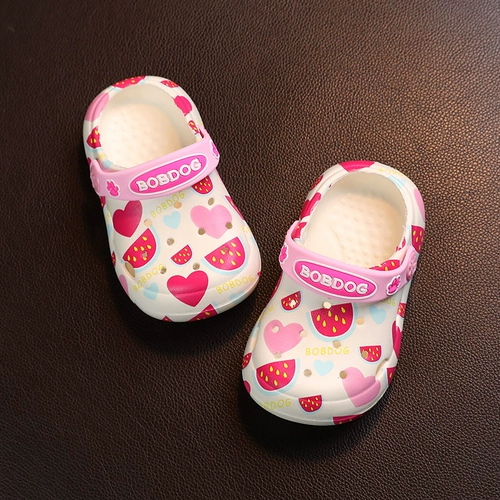 Bobdog/巴布豆 Детские тапочки в стиле Crocs для раннего возраста, нескользящие мюли