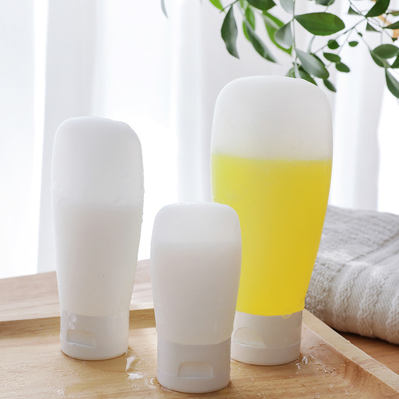 Hose Extrusion Filling Bottle Portable Travel Set Flap PE Lotion Bottle Facial Cleanser Shampoo Small Empty Bottle