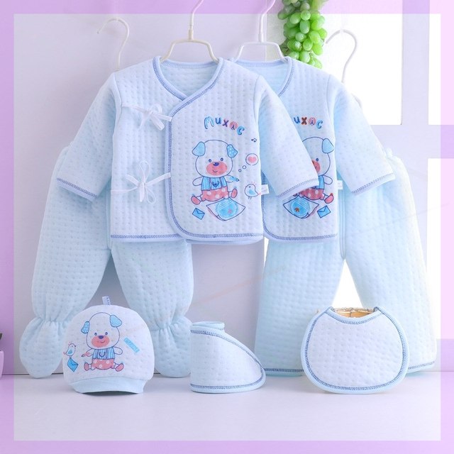 新生儿衣服保暖秋冬季套装纯棉婴儿刚出生宝宝满月用品大全初生