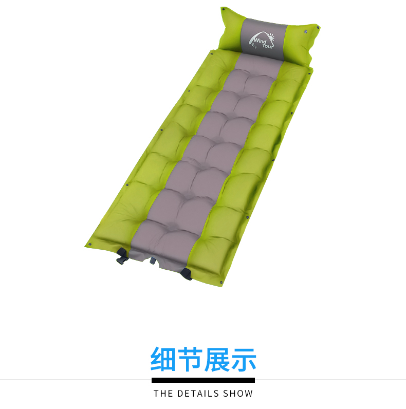 Ngoài trời duy nhất tự động đệm bơm hơi cắm trại dã ngoại nệm không khí nghỉ trưa lều ngủ pad dày sàn mat ẩm - Thảm chống ẩm / Mat / Gối tấm xốp lót sàn