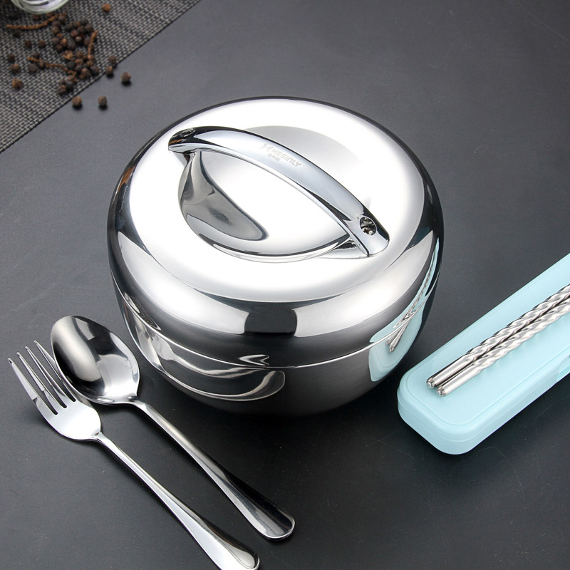 Stainless Steel Lunch Box Insulation Bowls Adults Lunchbox Ladies Cute Apple Dining Box Office Workers Children Elementary School Kids Stainless Steel Lunch Box