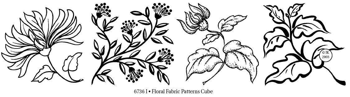 JUDIKINS Maple Wood Stamp: 6736I Floral