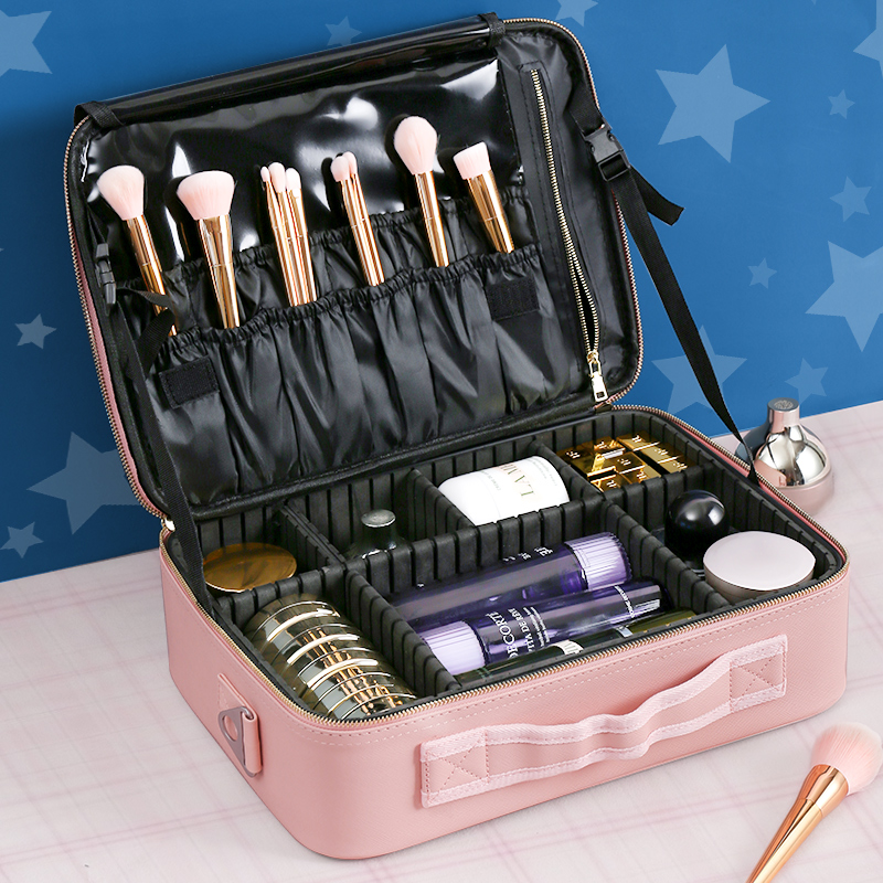 Large capacity makeup bag women portable 2021 new cosmetics washing storage bag super fire value premium sense box box