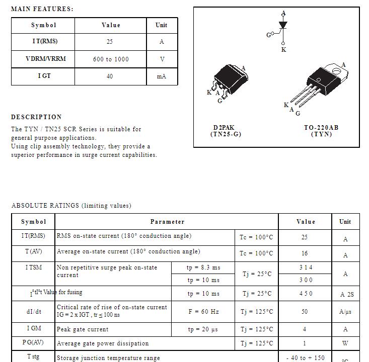 原装进口原字TYN625 TO220直插可控硅25A600V,真的能扛住大电流暴击吗?_场效应管_淘宝数码网