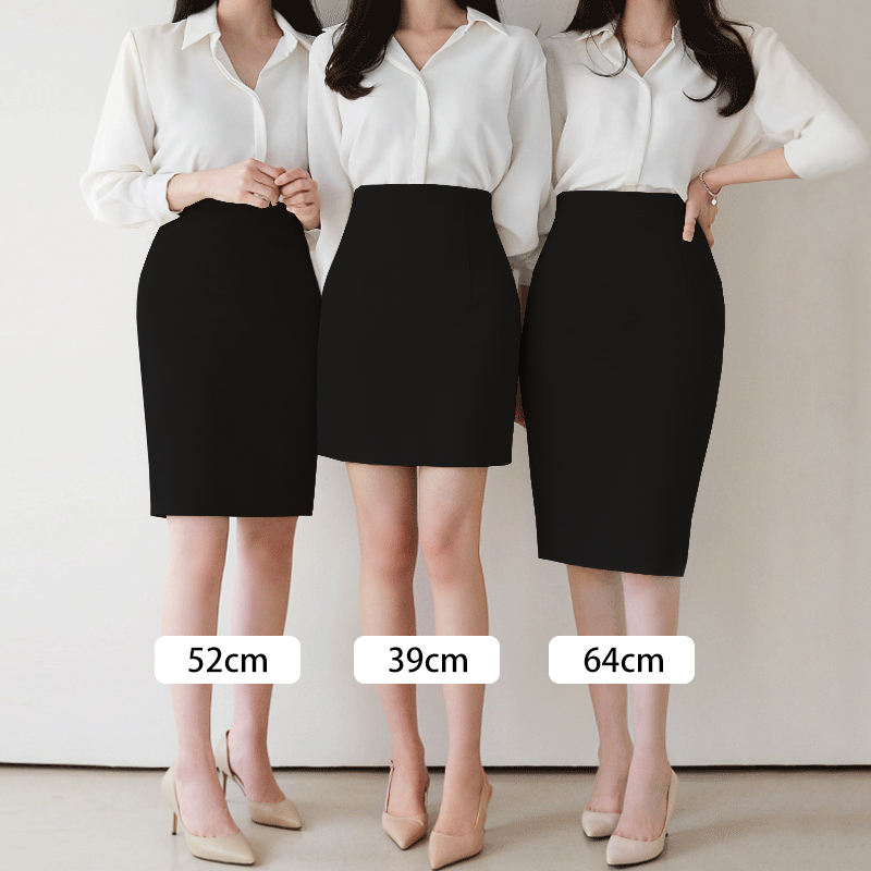 Black Skirt for Women, Versatile for Autumn, Suit Skirt, Short Skirt, Professional Pencil Skirt, Workwear Skirt, Mid-Length Skirt 10